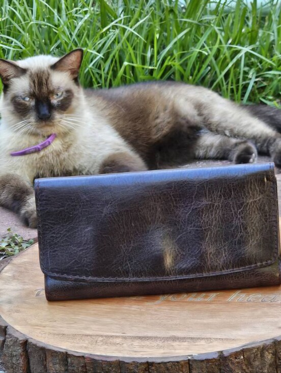 Patricia Nash Handbags - Like New, Lucious Dark Chocolate Patricia Nash Leather Continental Wallet